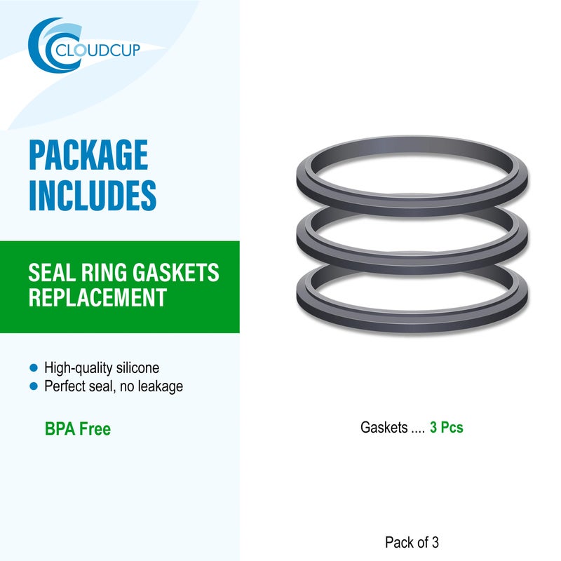 CloudCUP Gasket Replacement Rubber Ring Seal Rings Gaskets Part for Nutribullet Replacement Parts Accessories Blender 900 Series 600W and 900W - Image 2